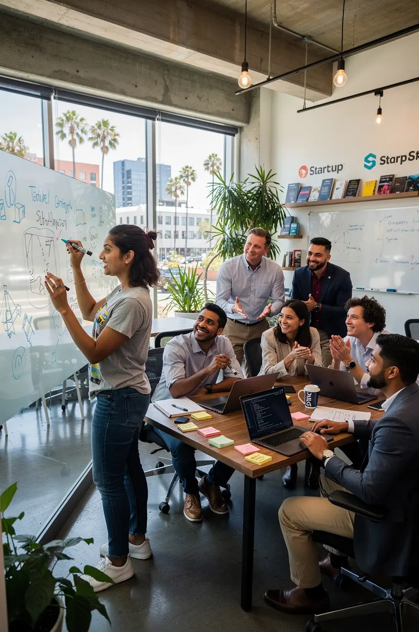 Professional team collaboration